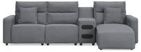 Modmax II - Reclining Sectional - Salt And Pepper Signature Design by Ashley®