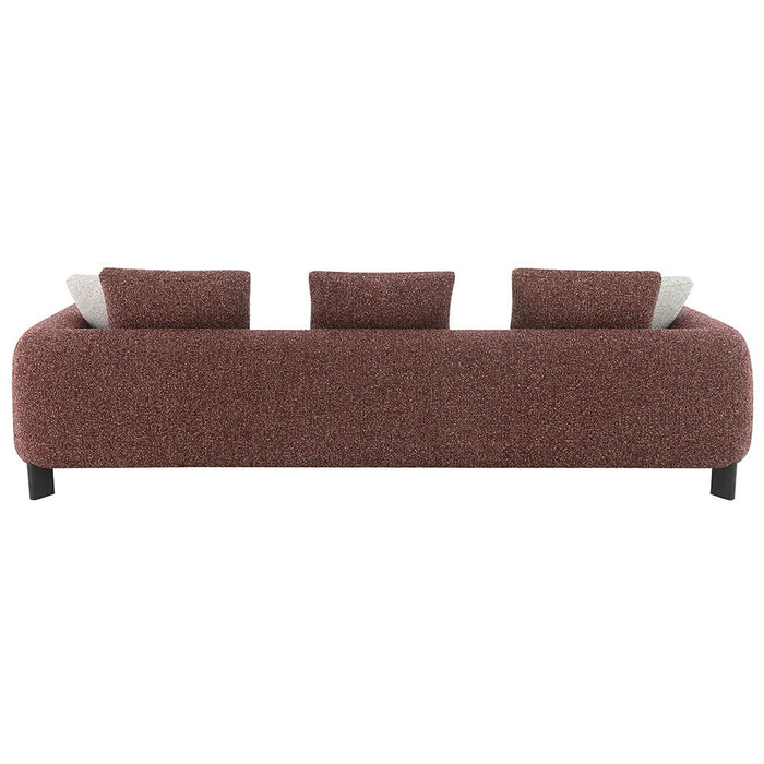 Mardi - Sofa With 6 Pillows - Maroon Tweed ACME