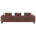 Mardi - Sofa With 6 Pillows - Maroon Tweed ACME