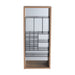 12" Wall Mounted Mirror Cabinet With Storage - Imitative Oak Home Essentials