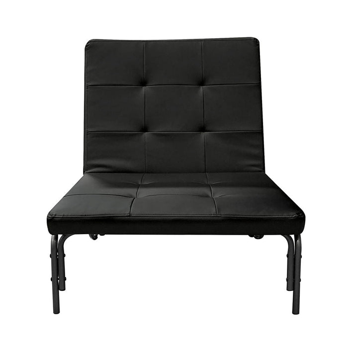 Senon - Adjustable Chair Futon - Silver & Black ACME