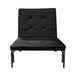 Senon - Adjustable Chair Futon - Silver & Black ACME