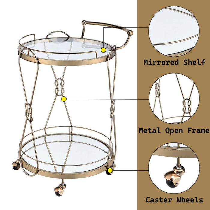 Zekera - Serving Cart - Champagne ACME