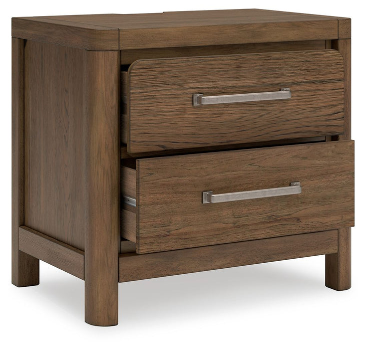 Cabalynn - Two Drawer Night Stand - Light Brown Signature Design by Ashley®