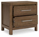 Cabalynn - Two Drawer Night Stand - Light Brown Signature Design by Ashley®
