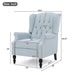 Armchair Recliner With Pushback Mechanism And Wingback Design Noble House