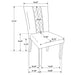 Modoc - Upholstered Dining Side Chair (Set of 2) - Beige Furniture Max