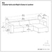 Rex - Handcrafted Sectional Sofa Simpli-Home