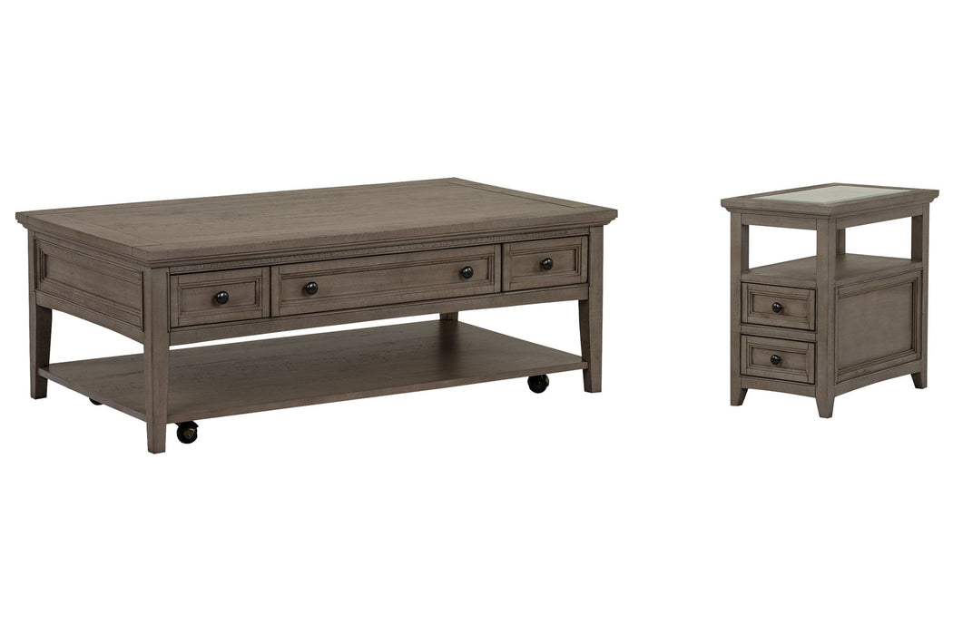 Paxton Place - Rectangular Caster Cocktail Table Set Magnussen Furniture