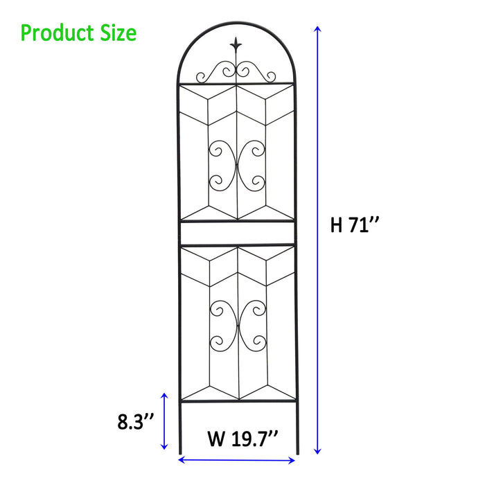 Garden Trellis, Rustproof Support For Climbing Plants Daily Nest
