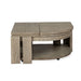 Conrad - Pie Shaped Lift Top Cocktail Table With Casters - Stone Harbor Gray Magnussen Furniture