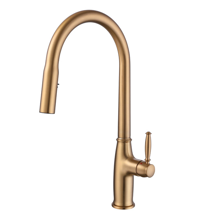 Pull The Kitchen Faucet - Brushed Gold