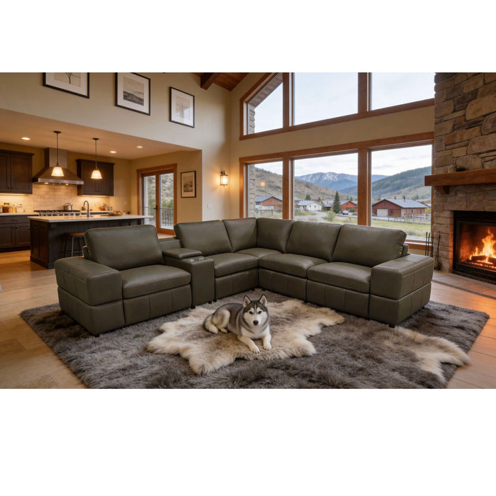 Modular Sectional With Large Square Arms Home Essentials