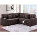 Convertible Sectional Upholstered Sleeper Sofa With Storage Chaise Home Essentials