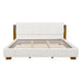 Modern Upholstered Platform Bed Frame With Built-In Reading Lights Artistry At Home