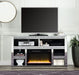 Noralie - 35" TV Stand With Fireplace - Mirrored & Faux Diamonds ACME