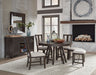 Westley Falls - Curved Bench With Upholstered Seat - Graphite Magnussen Furniture