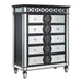 Varian II - Chest - Mirrored, Black & Sliver ACME