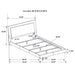August - 6 Piece Queen Panel Bedroom Set With LED Lighting - White Furniture Max