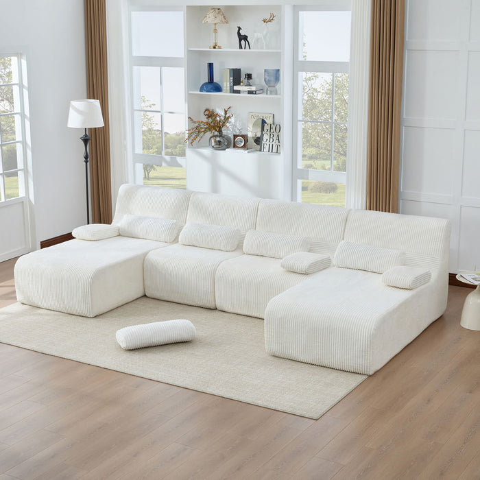 Oversized Sectional Sofa, Living Room Seating With Modular Design Hearth and Haven