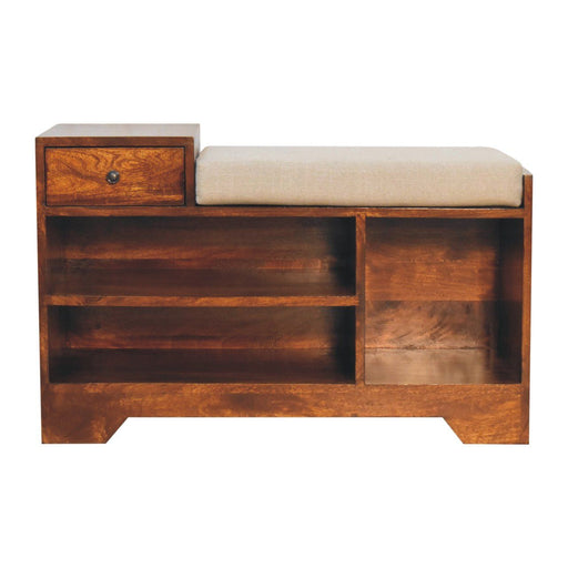 Retreat - Shoe Bench, 1 Drawer - Chestnut Artisan Furniture