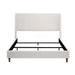 Hayden - King Size Upholstered Wingback Bed With And Tall 54" Headboard - Ivory House & Home Furniture