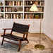 Majestic - Ring Base Curved Floor Lamp With Triangle Drum Shade - Gold / White Ashcroft Furniture
