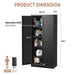 Kitchen Pantry Cabinet With 4 Adjustable Shelves, Heavy Duty Freestanding Organizer Home Essentials