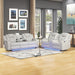 Benz - Power Recliner Set With LED Lighting And USB Charging Matrix Furniture Group
