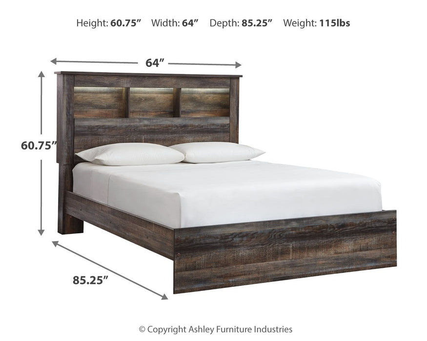 Drystan - Panel Bookcase Bed Signature Design by Ashley®
