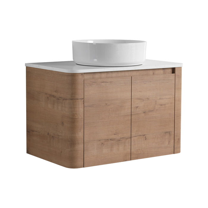 Wall Mounted Bathroom Vanity & Art Sink & 1 Soft Close Door Home Essentials