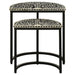 Allura - 2 Piece Demilune Nesting Table Set - Black Furniture Max
