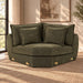 Leighton - Modular Wedge With 4 Pillows - Green Chenille ACME