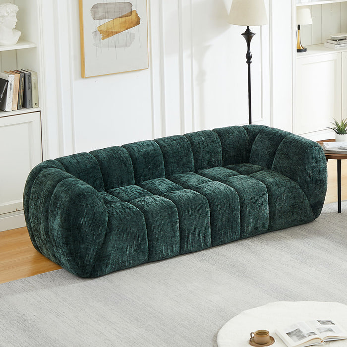 Modern Sofa With Piano Key Backrest Home Essentials