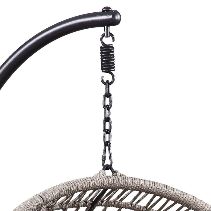 Vasant - Hanging Chair - Beige Fabric & Rope ACME