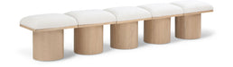 Pavilion - 5 Piece Modular Bench With Natural Base Meridian Furniture