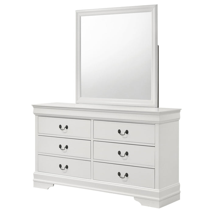 6 Drawer Dresser With Mirror Furniture Max