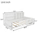 Platform Bed Frame With Guardrail, Storage Shelves & Bookshelf Home Essentials