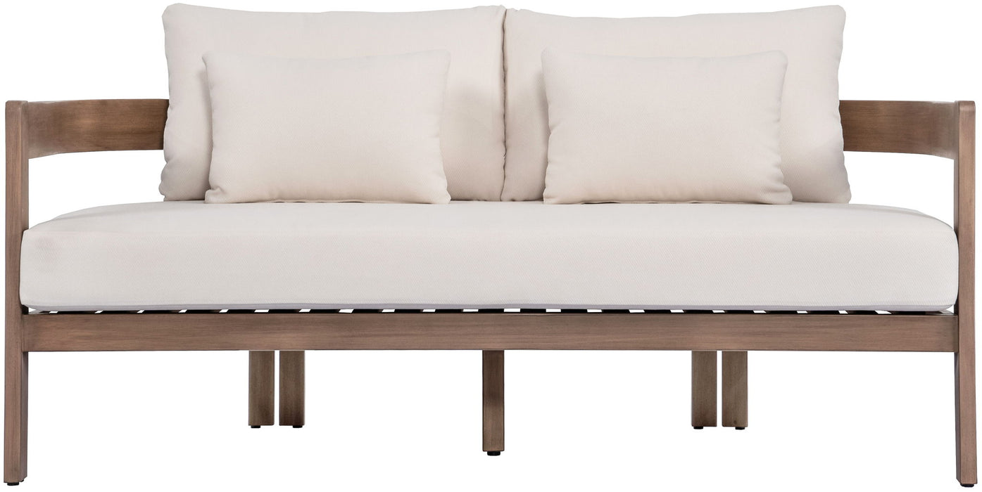 Newport - Water Resistant Fabric 65" Upholstered Outdoor Patio Loveseat Meridian Furniture