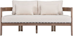 Newport - Water Resistant Fabric 65" Upholstered Outdoor Patio Loveseat Meridian Furniture