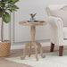 French Country Accent Table With Spider Leg Design - Natural / White Noble House