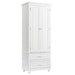 Tall Storage Cabinet With 2 Drawers For Bathroom Hearth and Haven