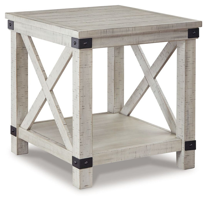 Carynhurst - Rectangular End Table - Whitewash Signature Design by Ashley®