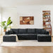 U - Shaped Sectional Sofa, Cup Holders & Side Pockets For Living Room Home Essentials