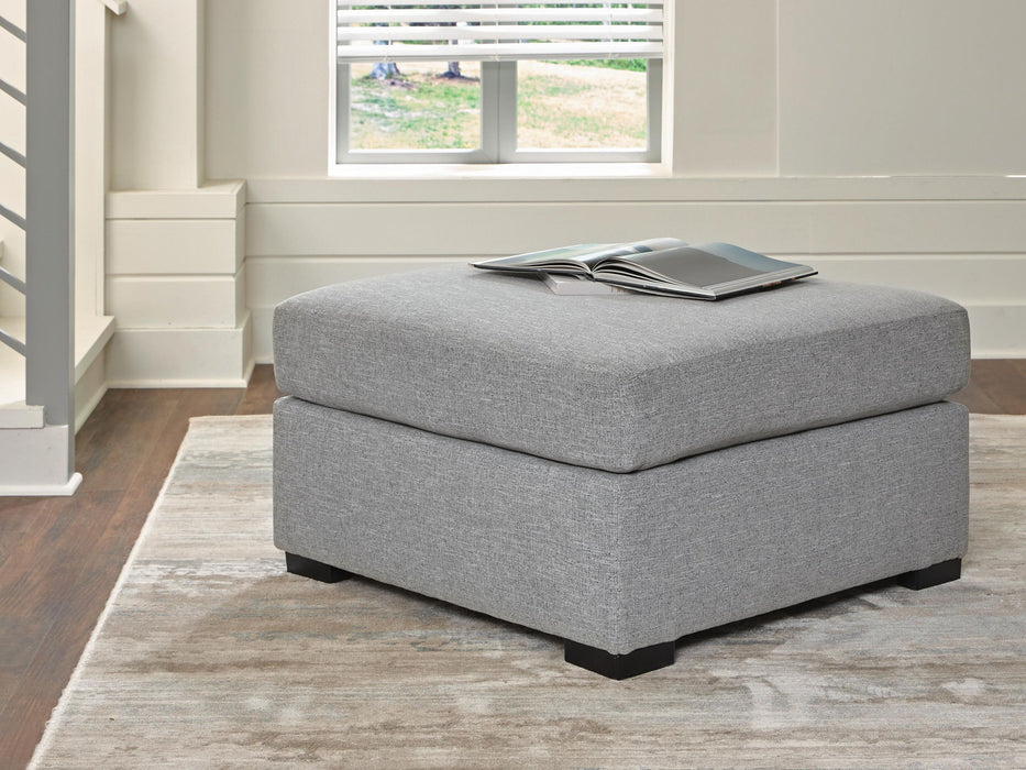 UrbanCrest - Oversized Accent Ottoman - Pewter Signature Design by Ashley®