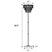 Base Floor Lamp With Crystal Shade - Silver Furniture Max