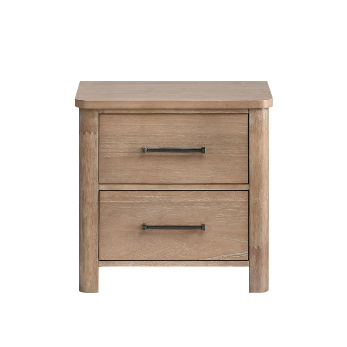 Anika - 2 Drawer Nightstand - Natural / Brown New Classic