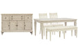 Newport - 5 Piece Extendable Rectangular Dining Table Set Magnussen Furniture