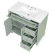 Modern Bathroom Vanity With Sink, 3 Drawers & 2 Doors Hearth and Haven