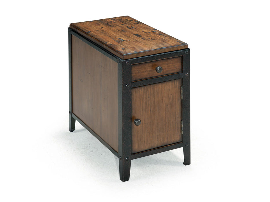 Pinebrook - Chairside Door End Table - Distressed Natural Pine Magnussen Furniture
